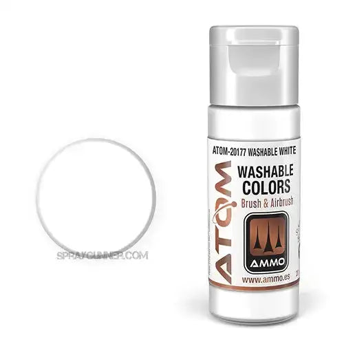 ATOM Acrylic Colors: WASHABLE White AMMO by Mig Jimenez