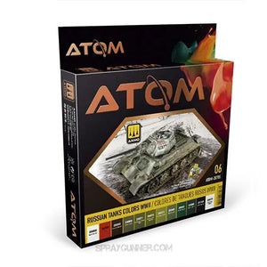 ATOM Russian Tanks Colors WWII Set AMMO by Mig Jimenez