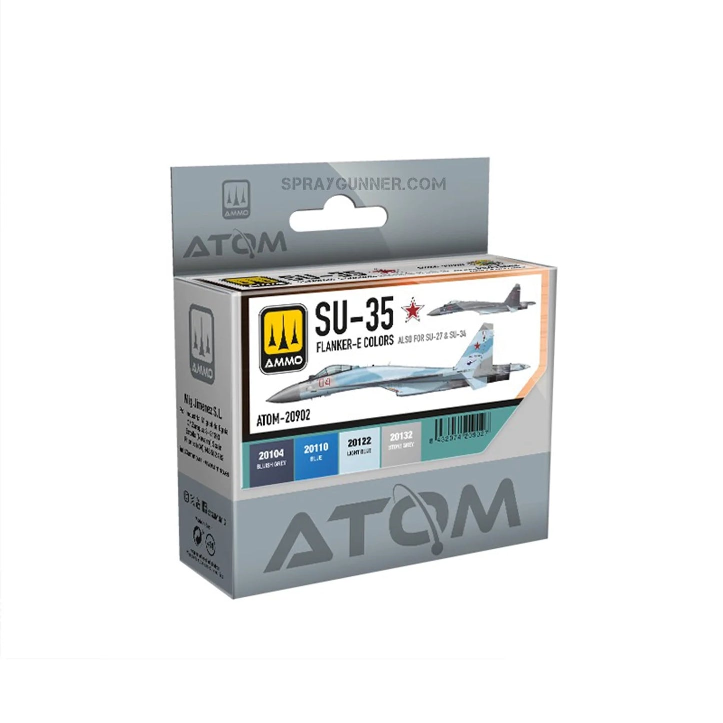 ATOM SU-35 FLANKER-E Colors Set (also for SU-27 and SU-34)