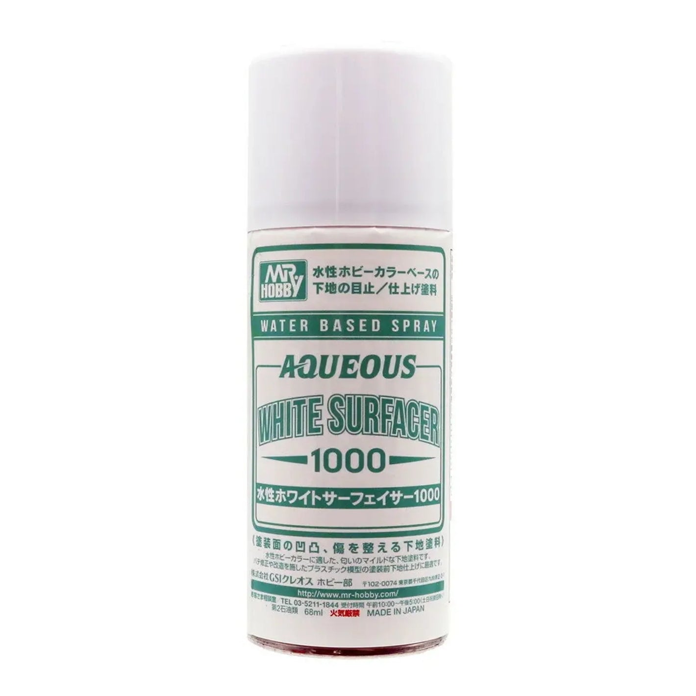 GSI Creos Mr. Hobby Water Based Aqueous White Surfacer 1000 B612