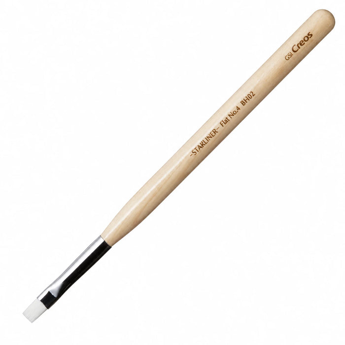 GSI Creos Mr. Brush Starliner Flat No.4 Model Paint Brush BH02
