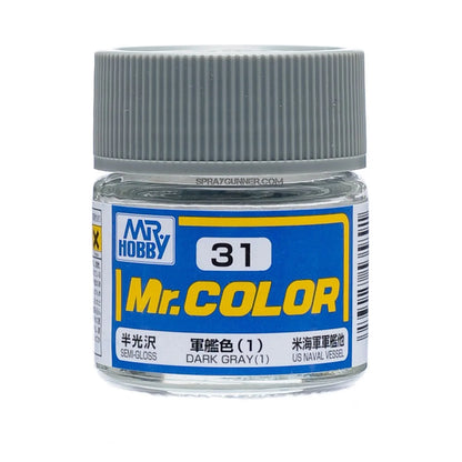 GSI Creos Mr.Color Model Paint: Semi-Gloss Dark Gray(1)