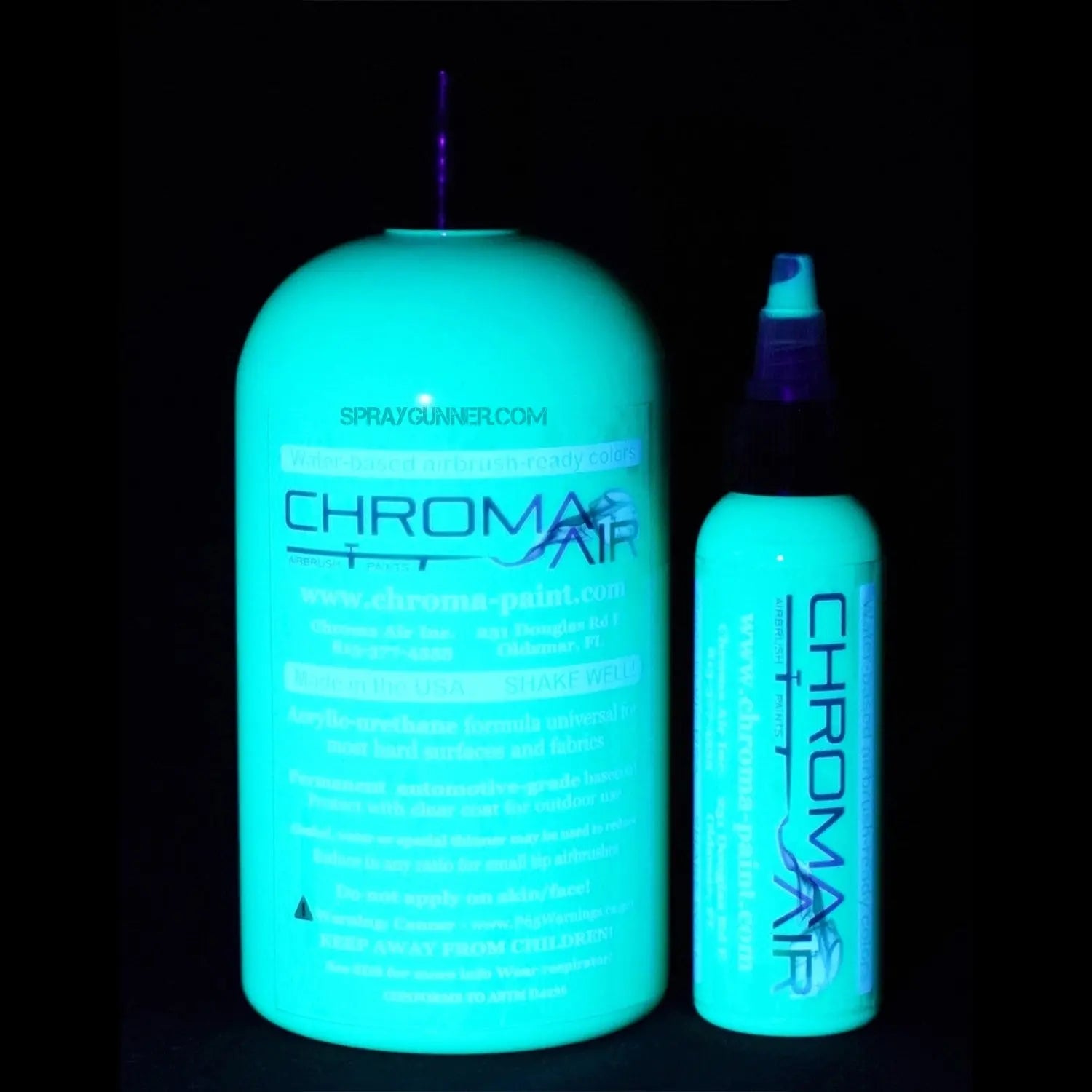 ChromaAir Paints: Fluorescent Aqua ChromaAir Paints