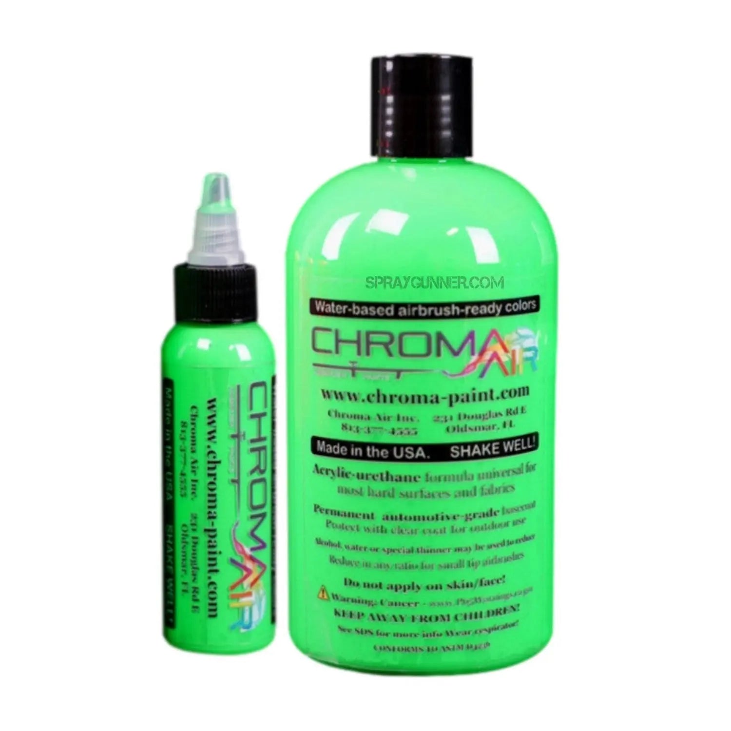 ChromaAir Paints: Fluorescent Green ChromaAir Paints