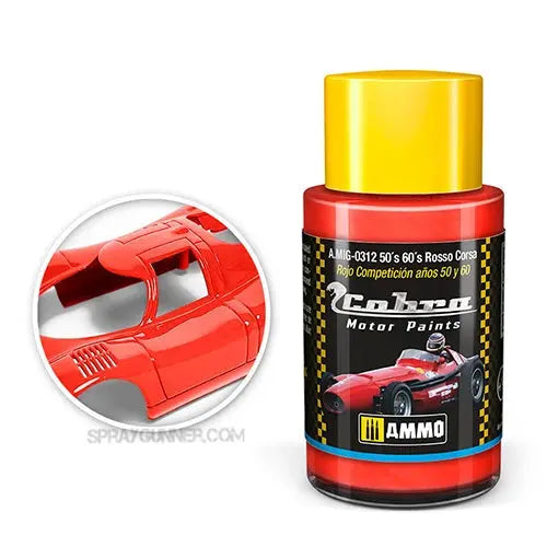 Cobra Motor Paints by AMMO: 50's 60's Rosso Corsa AMMO by Mig Jimenez