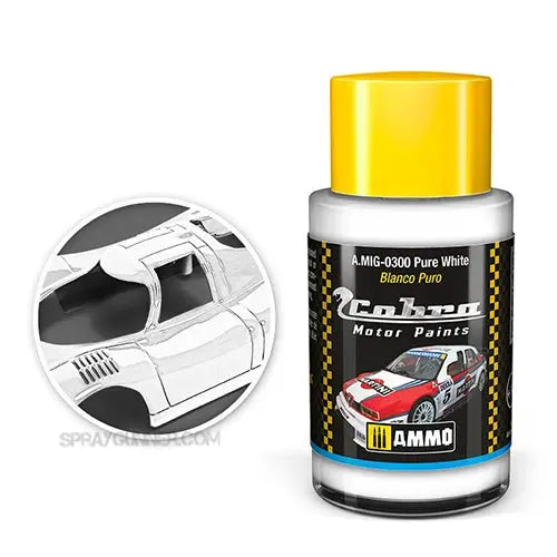 Cobra Motor Paints by AMMO: Pure White AMMO by Mig Jimenez