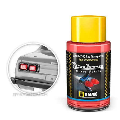 Cobra Motor Paints by AMMO: Red Transparent