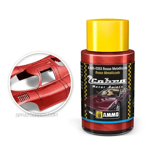 Cobra Motor Paints by AMMO: Rosso Metallizzato AMMO by Mig Jimenez