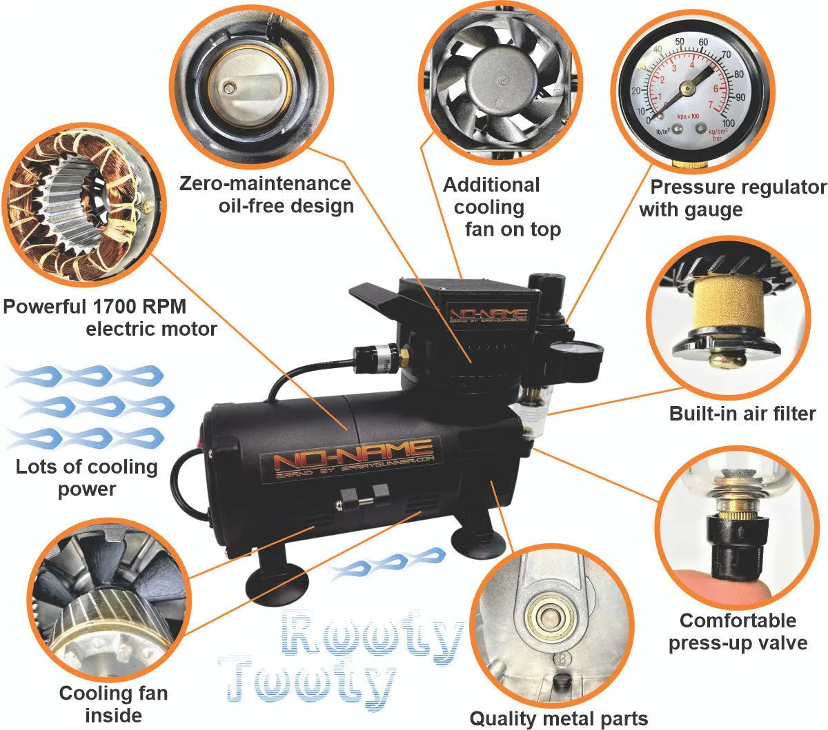 Cool Rooty Tooty Airbrush Compressor by NO-NAME Brand