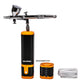Cordless airbrush battery powered compressor with airbrush kit + ChromaAir Pastel Paint Set