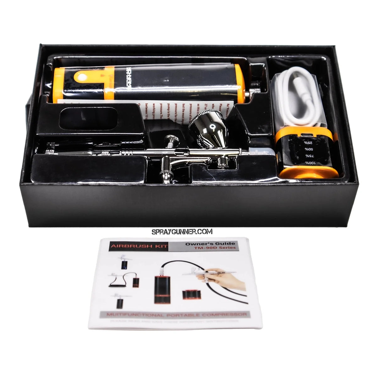 Cordless airbrush battery powered compressor with airbrush kit
