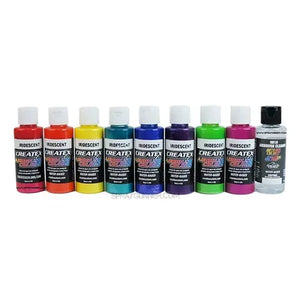 Createx 8 Color Iridescent 2oz Set Createx