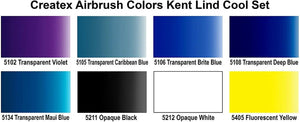 Createx Airbrush Colors Kent Lind Cool Set