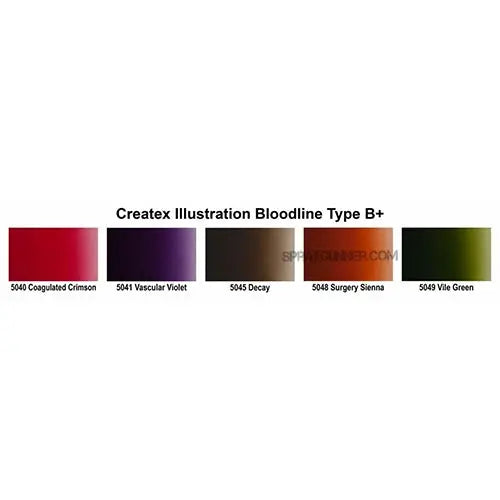 Createx Illustration Bloodline Type B+ 2oz Set Createx