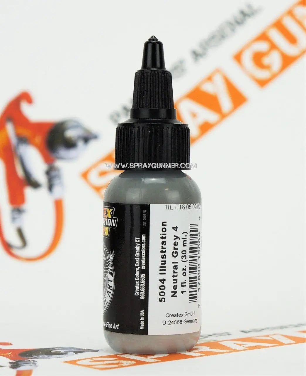 Createx Illustration Colors Air, Oil and Lead: Neutral Grey 4 (5004) Createx