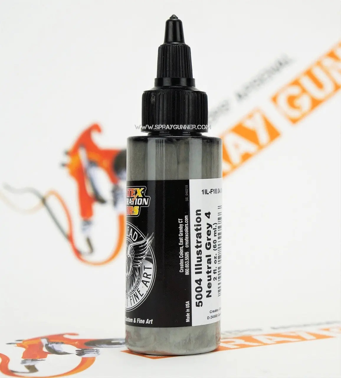 Createx Illustration Colors Air, Oil and Lead: Neutral Grey 4 (5004) Createx