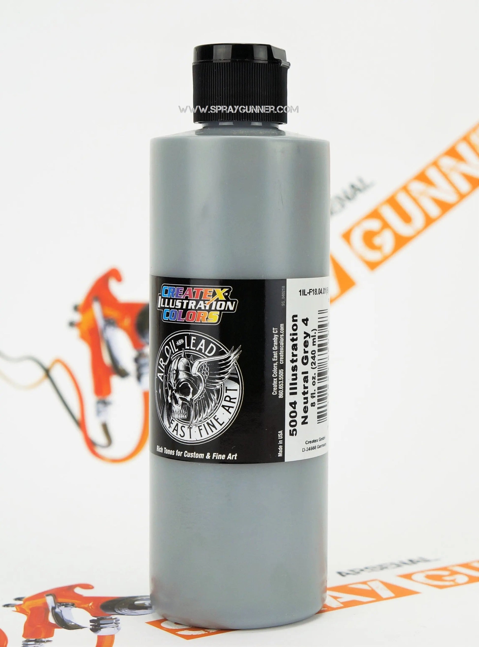 Createx Illustration Colors Air, Oil and Lead: Neutral Grey 4 (5004) Createx