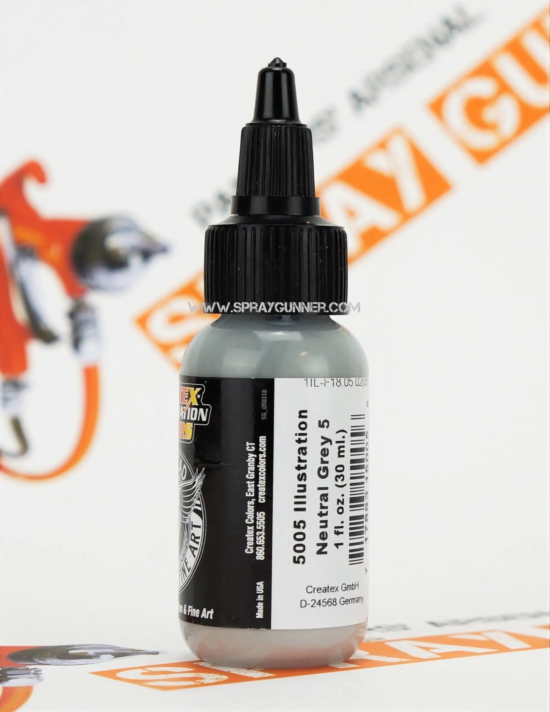 Createx Illustration Colors Air, Oil and Lead: Neutral Grey 5 (5005) Createx