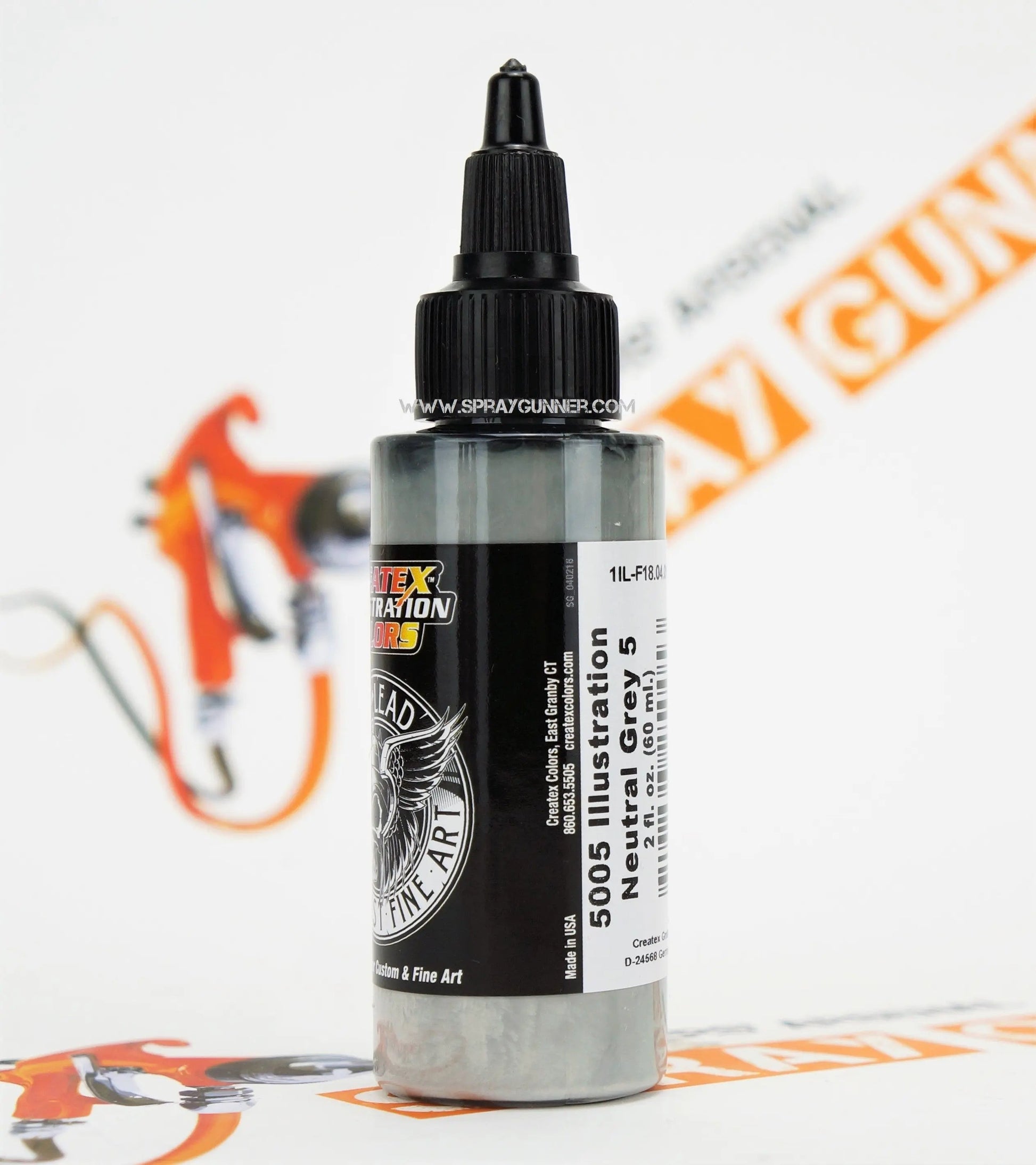 Createx Illustration Colors Air, Oil and Lead: Neutral Grey 5 (5005) Createx
