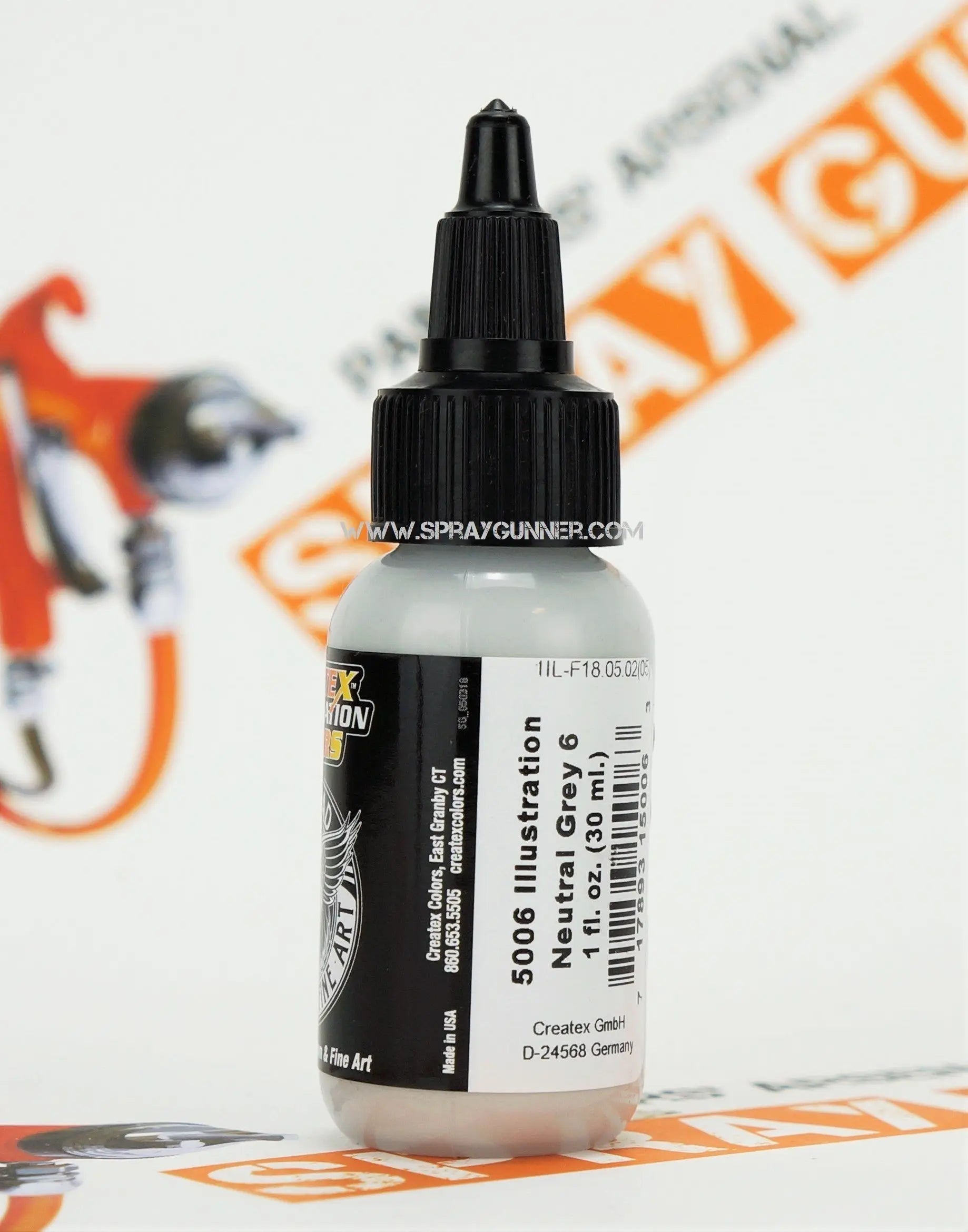 Createx Illustration Colors Air, Oil and Lead: Neutral Grey 6 (5006) Createx