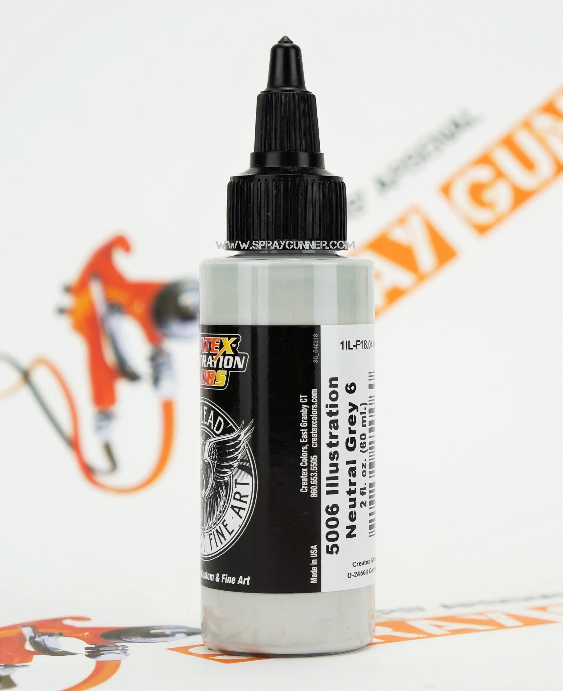 Createx Illustration Colors Air, Oil and Lead: Neutral Grey 6 (5006) Createx