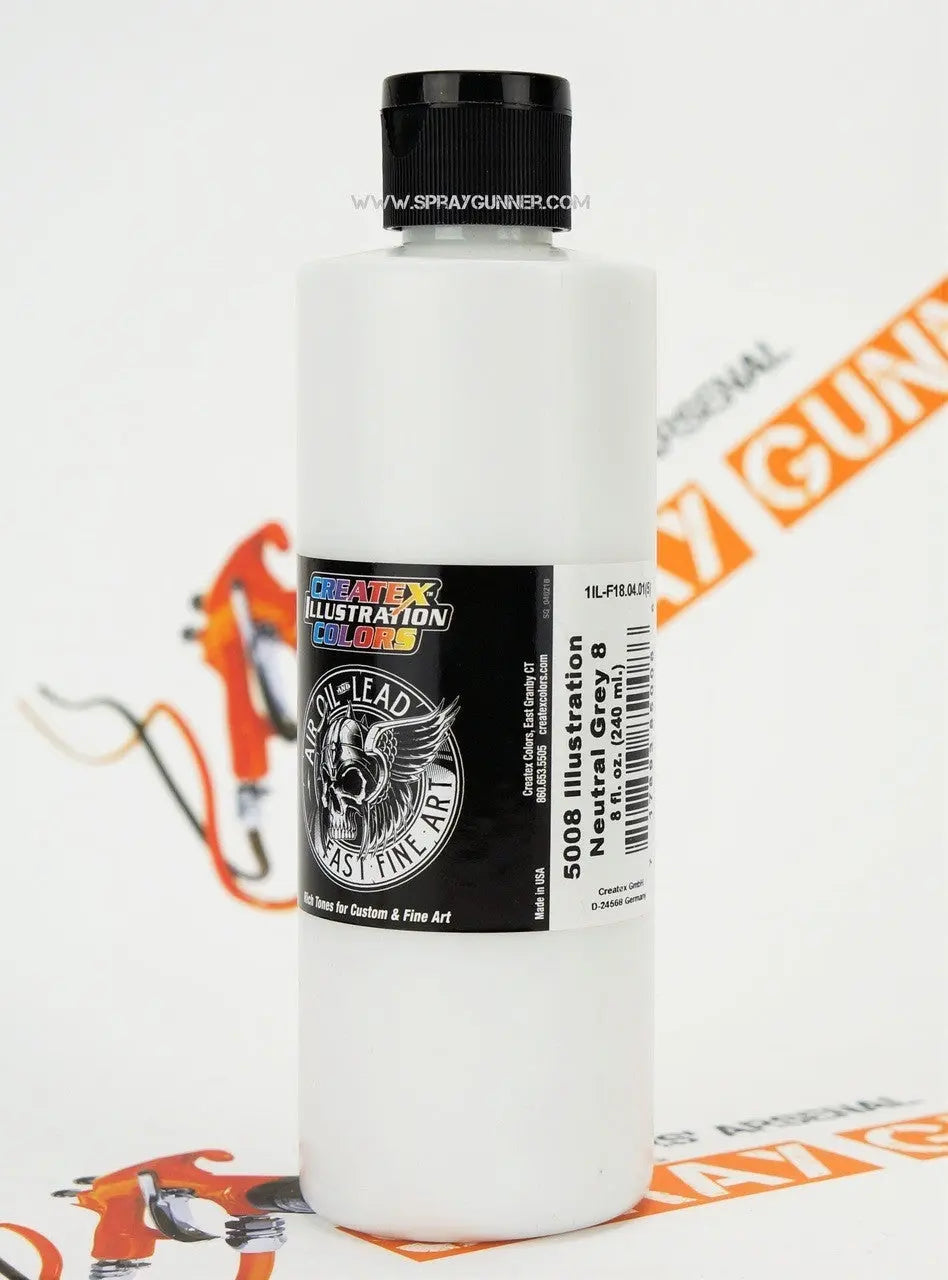 Createx Illustration Colors Air, Oil and Lead: Neutral Grey 8 (5008) Createx
