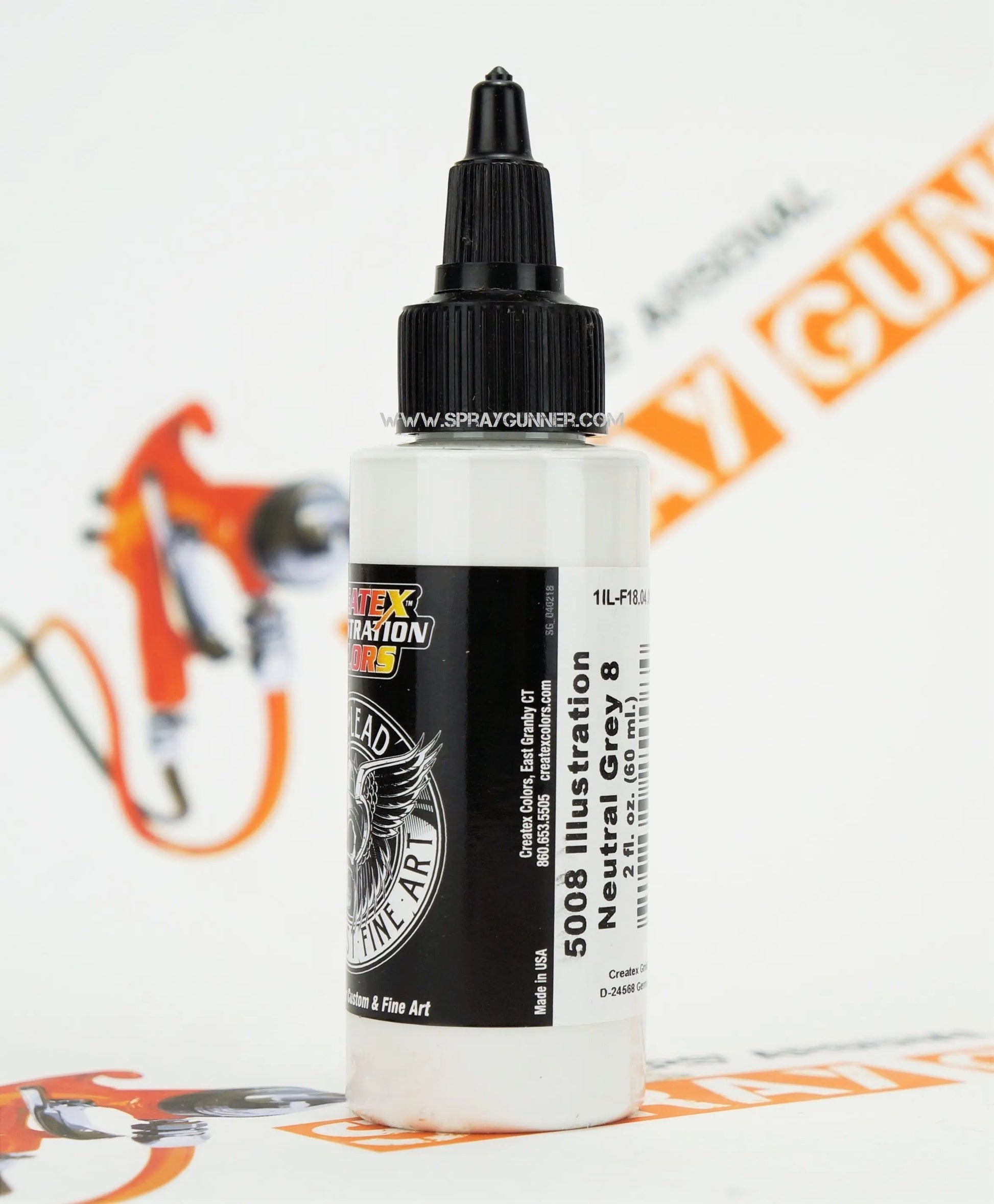 Createx Illustration Colors Air, Oil and Lead: Neutral Grey 8 (5008) Createx