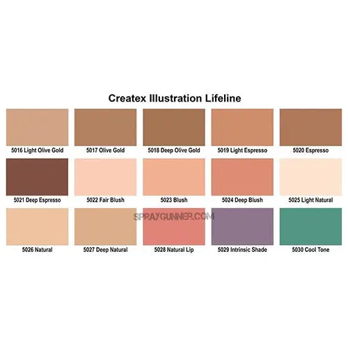 Createx Illustration Colors Lifeline Master Set 1oz Createx