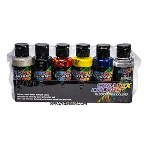 Createx Illustration Opaque Primary Set 2oz. Createx