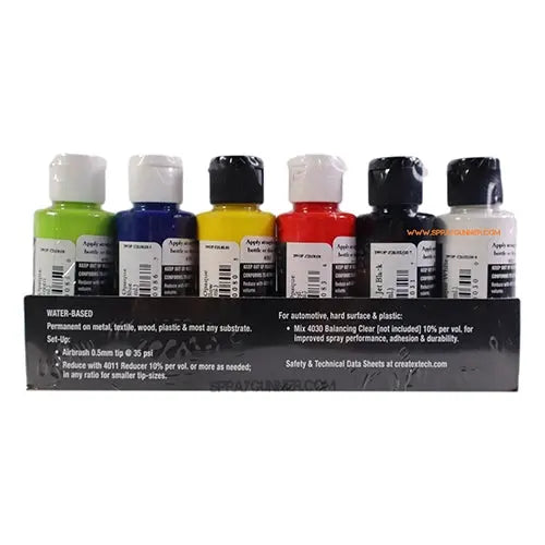 Createx Wicked 2oz Opaque Primary Set W131 Createx