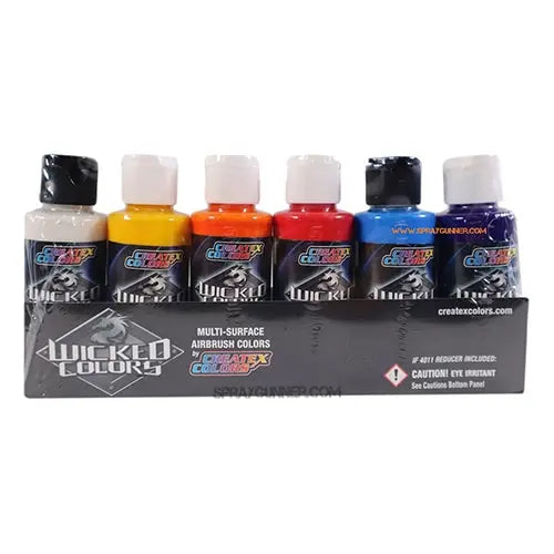 Createx Wicked Colors 2oz Essential Pearlized Set W132 Createx