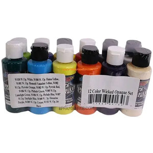 Createx Wicked Opaque 2oz 12-color set W130 Createx