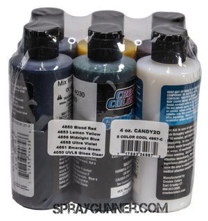 Createx candy2o Cool Set 4oz. (4967-C) kandy paint