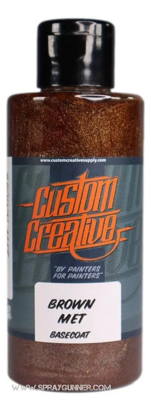 Custom Creative Paints: Brown Metallic 150ml (5oz)