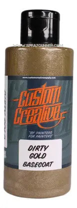 Custom Creative Paints: Dirty Gold Metallic 150ml (5oz) Custom Creative