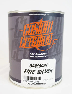 Custom Creative Paints:  Fine Silver Metallic 1 liter (33.8oz)