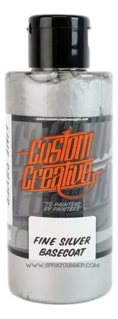 Custom Creative Paints:  Fine Silver Metallic 150ml (5oz)