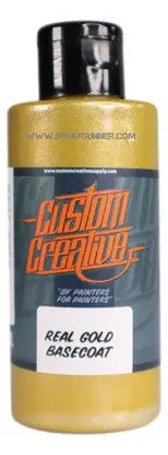 Custom Creative Paints: Real Gold Metallic 150ml (5oz) Custom Creative