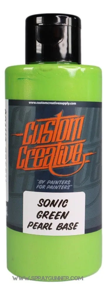 Custom Creative Paints: Sonic Green Pearl Basecoat 150ml (5oz)