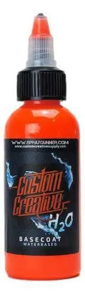 Custom Creative Water-Based Paint: Fluorescent Energy Orange Custom Creative