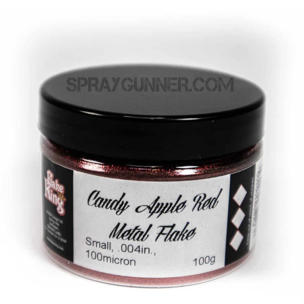 Flake King: Candy Apple Red Metal Flake