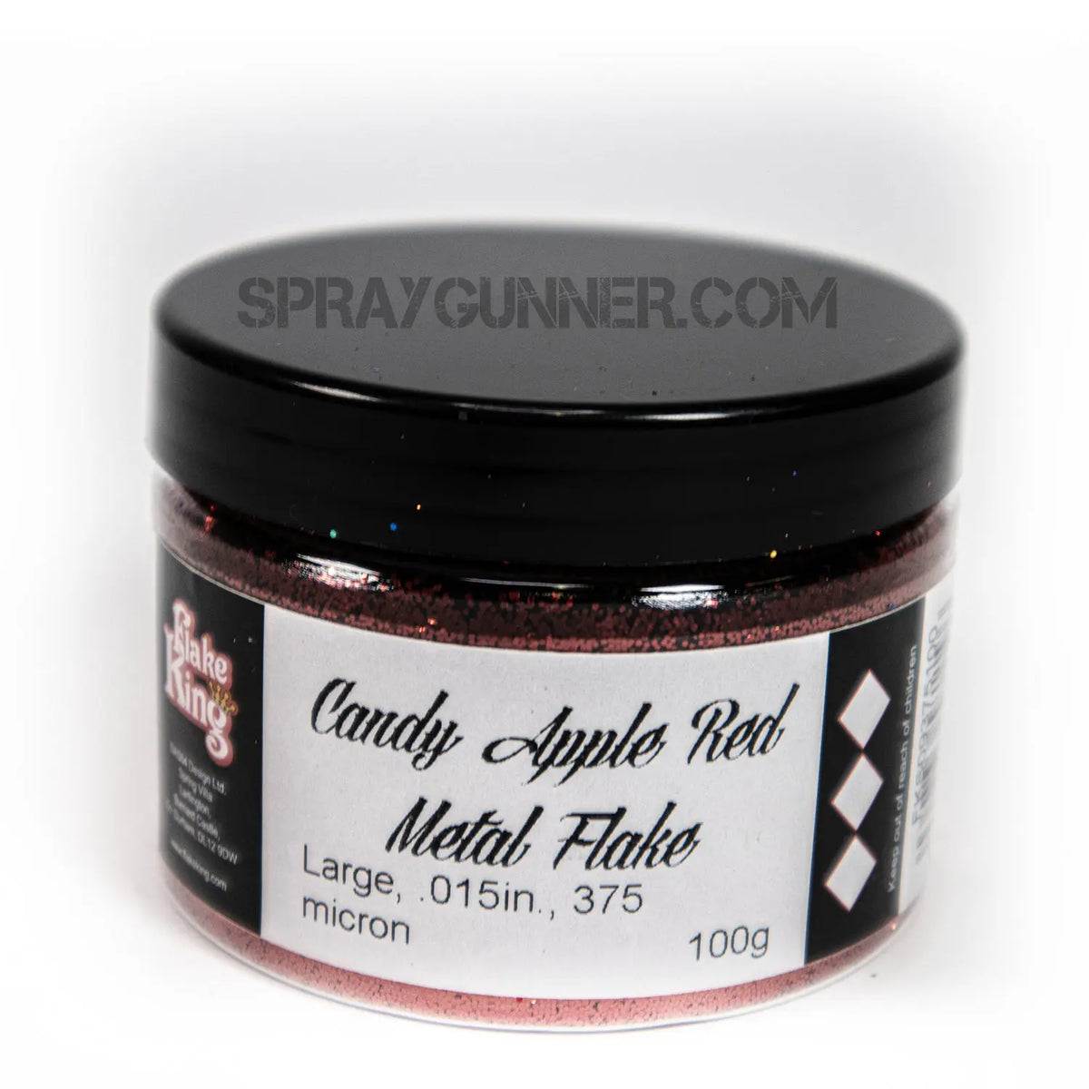 Flake King: Candy Apple Red Metal Flake