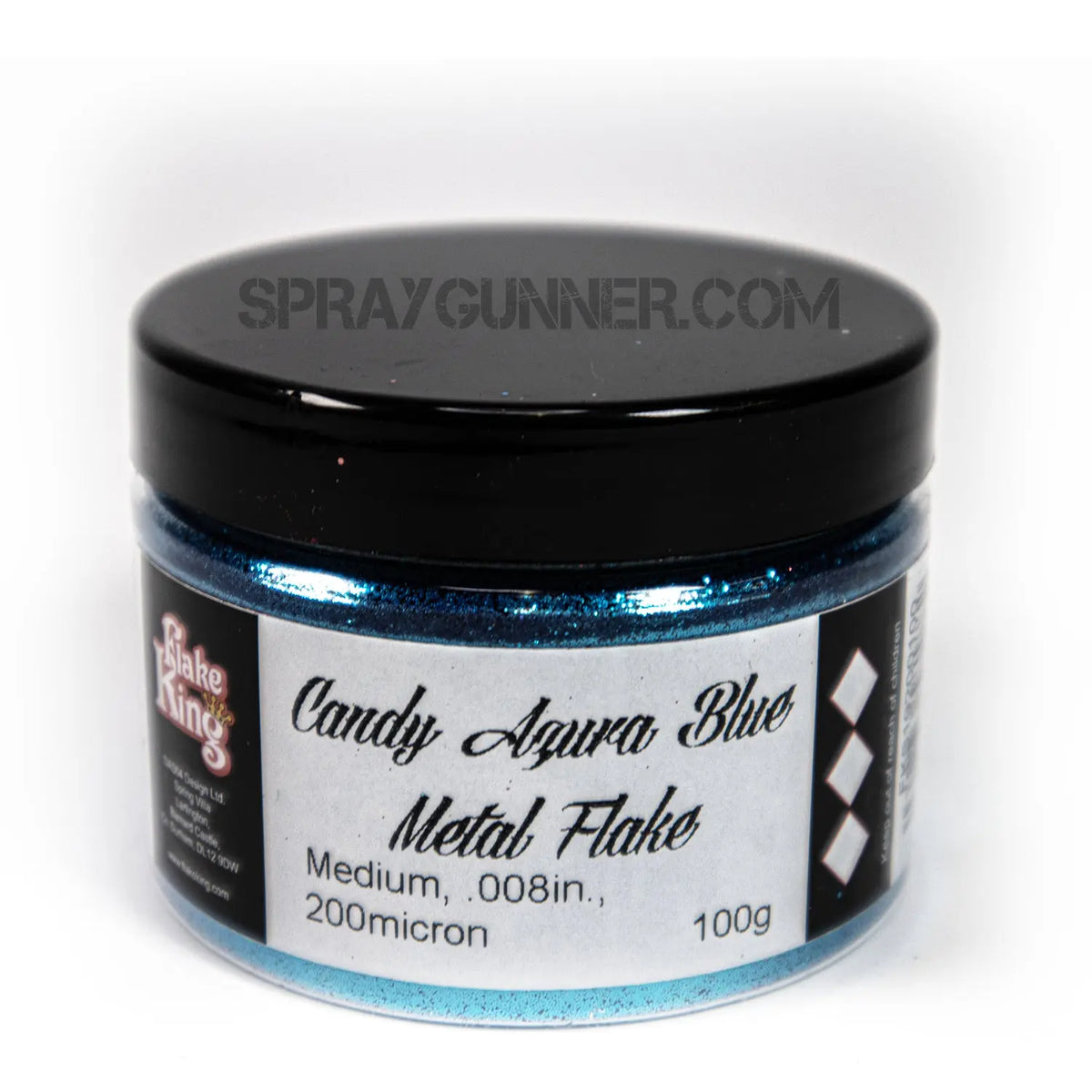 Flake King: Candy Azura Blue Metal Flake