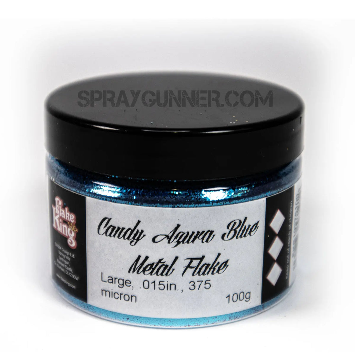 Flake King: Candy Azura Blue Metal Flake