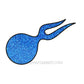 Flake King: Candy Azura Blue Metal Flake