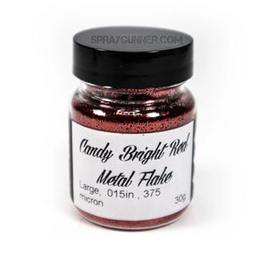 Flake King: Candy Bright Red Metal Flake