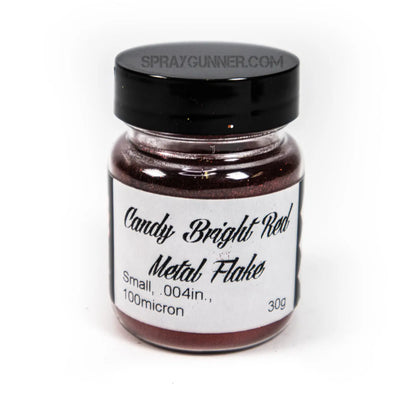 Flake King: Candy Bright Red Metal Flake