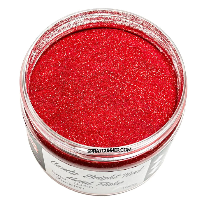 Flake King: Candy Bright Red Metal Flake