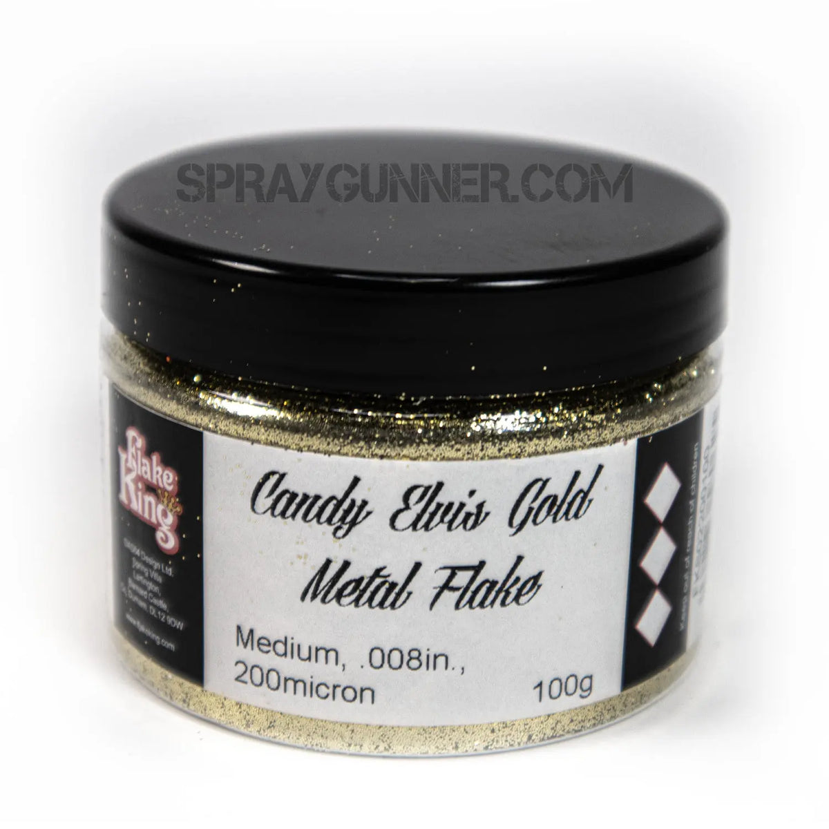 Flake King: Candy Elvis Gold Metal Flake