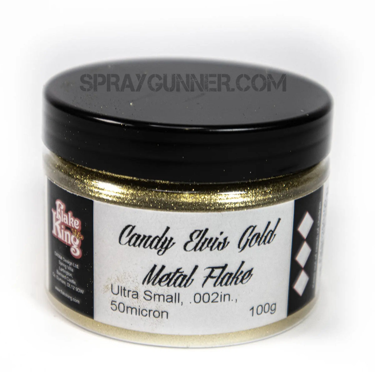 Flake King: Candy Elvis Gold Metal Flake